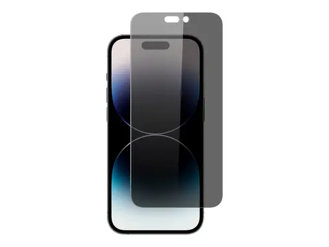 Screenor Privacy 360 - Skjermbeskyttelse for mobiltelefon glass - rammefarge svart - for Apple iPhone 15, 16