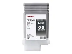 Canon PFI-102 MBK - 130 ml - matt svart original - blekkbeholder - for imagePROGRAF iPF510, iPF610, iPF650, iPF655, iPF750, iPF755, iPF760, iPF765, LP17, LP24