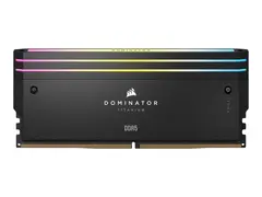 CORSAIR Dominator Titanium RGB DDR5 - sett - 48 GB: 2 x 24 GB - DIMM 288-pin - 7200 MHz / PC5-57600 - CL36 - ikke-bufret - svart