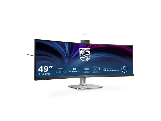 Philips 49B2U6903CH - 6000 Series LED-skjerm kurvet 49" (48.8" syn...