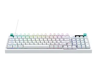 Logitech G G316 X 98 - Tastatur - bakgrunnsbelyst USB-C - QWERTY - Nordisk - tastsvitsj: Tactile - hvit