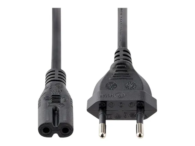 StarTech.com 1m (3ft) Laptop Power Cord, EU Plug to C7, 2.5A 250V,...