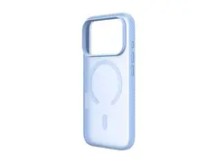 Belkin SheerForce Grip Series - Beskyttende deksel for mobiltelefon MagSafe-samsvar - plastikk - lys blå - for Apple iPhone 17 Pro, 18 Pro