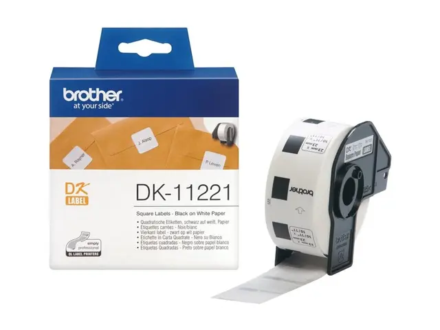 Brother DK-11221 - Svart på hvitt 23 x mm 1000 etikett(er) merkela...
