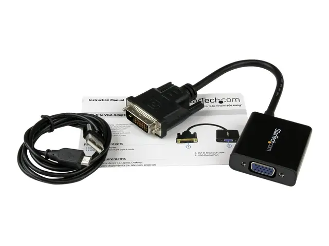 StarTech.com DVI-D to VGA Active Adapter Converter Cable - 1080p D...