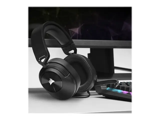 CORSAIR Gaming HS55 STEREO - Hodesett full størrelse kablet 3,5 mm...