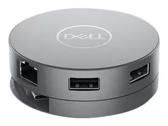 Dell Mobile Adapter DA310 - dokkingstasjon USB-C - VGA, DP, HDMI, USB-C - 1GbE