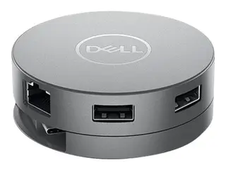Dell Mobile Adapter DA310 - dokkingstasjon USB-C - VGA, DP, HDMI, USB-C - 1GbE
