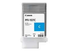 Canon PFI-107 C - 130 ml - cyan original - blekkbeholder - for imagePROGRAF iPF670, iPF680, iPF685, iPF770, iPF780, iPF785