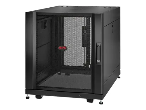 APC NetShelter SX - Rack skap - svart - 12U 19" - TAA-samsvar - for P/N: SMTL1500RM3UC, SMTL1500RMI3UC, SRT2200RMXLAUS, SRTL3KRM1UC, SRTL3KRM1UNC