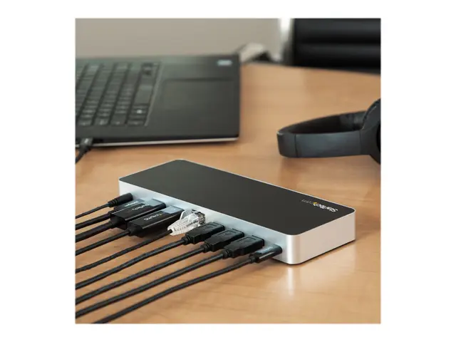 StarTech.com Dual Monitor USB C Docking Station with 60W Power Del...