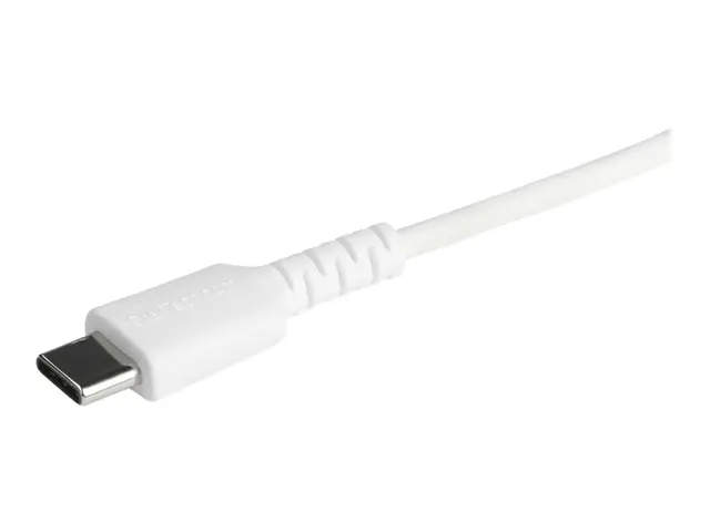 StarTech.com 6 ft(2m) Durable White USB-C to Lightning Cable, Heav...