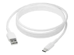 dbramante1928 re-charge - USB-kabel - USB-C hann til USB 2.0 A hann 2 m - hvit - lade og synkronisere, braided, 100 % resirkulert plast