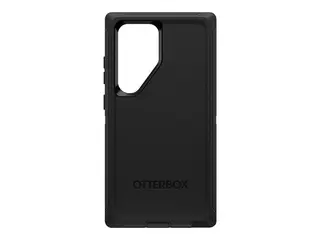 OtterBox Defender Series - Baksidedeksel for mobiltelefon robust - polykarbonatskall, glidetrekk i syntetisk gummi, polykarbonathylster - svart - for Samsung Galaxy S24 Ultra