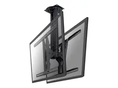 Neomounts PLASMA-C100D - Brakett - full bevegelse for 2 LCD/plasma-paneler - svart - skjermst&#248;rrelse: 37&quot;-75&quot; - takmonterbar