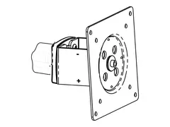 Ergotron DS100 Dual LCD Pole System - Monteringskomponent (glidesvingtapp) for flatpanel - svart