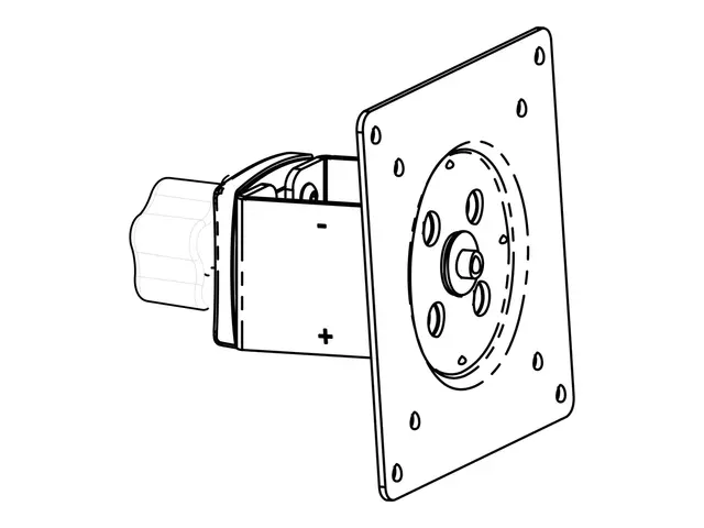 Ergotron DS100 Dual LCD Pole System - Monteringskomponent (glidesv...