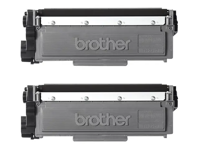 Brother TN2320 TWIN - 2-pack - Høy ytelse - svart - original - ton...
