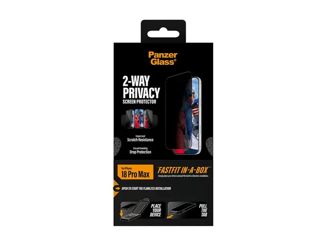 PanzerGlass - Skjermbeskyttelse for mobiltelefon - ultra-bred pass...