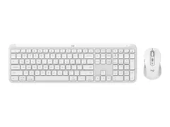 Logitech Signature Slim Combo MK950 Tastatur- og mussett - tr&#229;dl&#248;s - Bluetooth 5.1 LE - QWERTY - Nordisk - elfenbenshvit