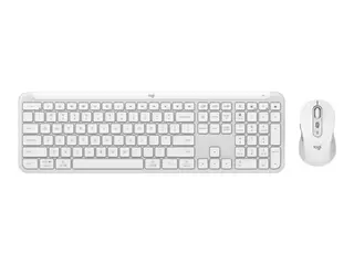 Logitech Signature Slim Combo MK950 - Tastatur- og mussett tr&#229;dl&#248;s - Bluetooth 5.1 LE - QWERTY - Nordisk - elfenbenshvit