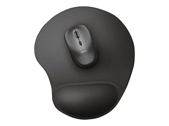 Trust Bigfoot Gel Mouse Pad - Musematte med håndleddsstøtte - svart
