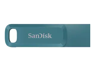SanDisk Ultra Dual Drive Go - USB-flashstasjon 128 GB - USB 3.2 Gen 1 / USB-C - navagio-brønn