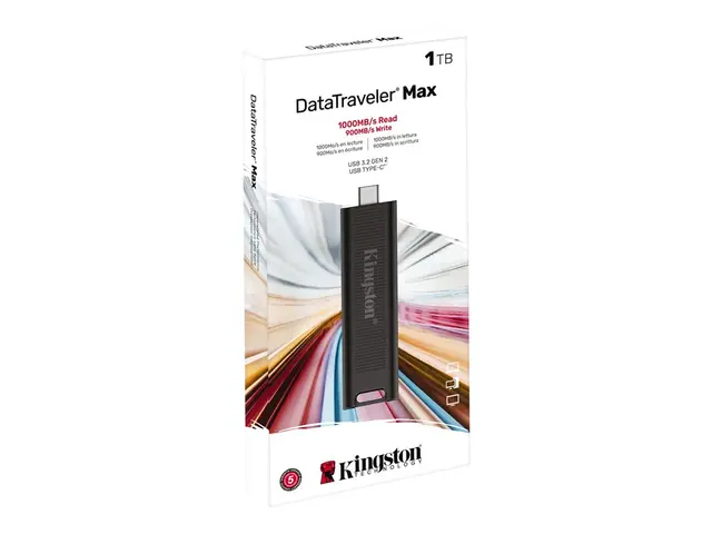 Kingston DataTraveler Max - USB-flashstasjon - 1 TB - USB-C 3.2 Gen 2