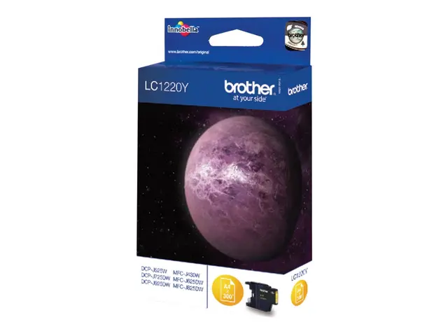 Brother LC1220Y - Gul original blekkpatron for DCP-J525W, DCP-J725...