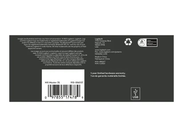 Logitech Master Series MX 3S - Mus ergonomisk optisk 7 knapper trå...