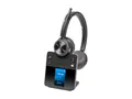 Poly Savi 7420 OFFICE - Savi 7400 series hodesett - on-ear - DECT / Bluetooth - tr&#229;dl&#248;s - svart - Certified for Microsoft Teams