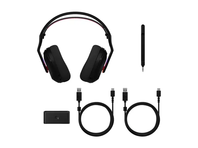 ASTRO Gaming A20 X - Hodesett - full størrelse Bluetooth / LIGHTSPEED - trådløs, kablet - USB-A, USB-C - svart 