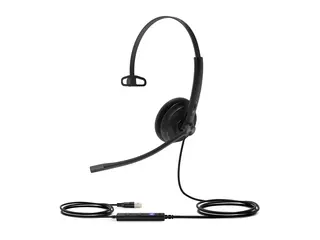 Yealink UH34 Lite Mono - Hodesett on-ear - kablet - USB - svart - Certified for Microsoft Teams