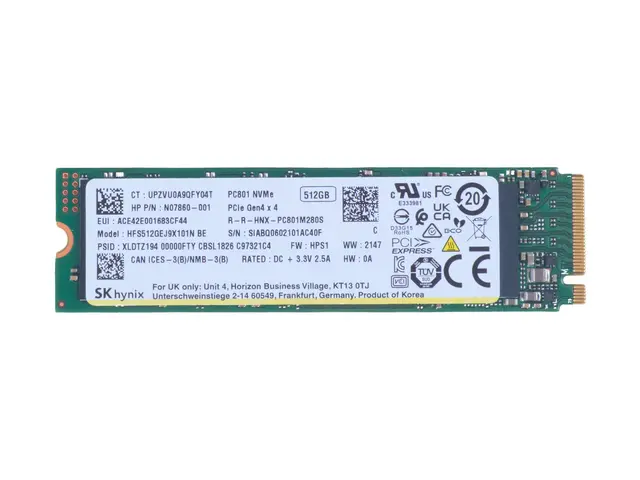 HP - SSD 512 GB intern M.2 2280 PCIe 4.0 x4 (NVMe)