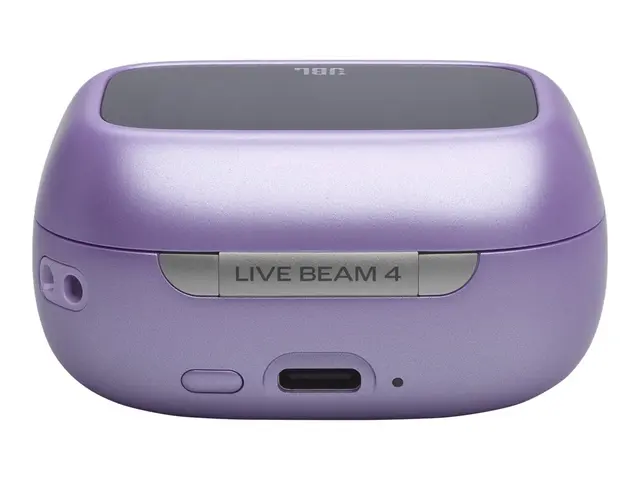 JBL LIVE Beam 4 - True wireless-hodetelefoner med mikrofon i øret - Bluetooth - aktiv støydemping - purpur 