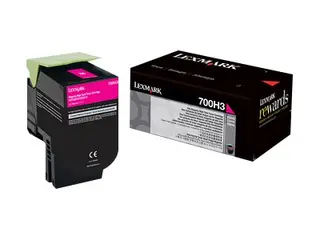 Lexmark 700H3 - Høy ytelse - magenta original - tonerpatron LCCP - for Lexmark CS310dn, CS310n, CS410dn, CS410dtn, CS410n