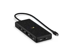Unisynk - Enterprise Edition - hub USB-C - 3 x USB + 2 x USB-C + 2 x HDMI + 1 x 1 Gigabit Ethernet - stasjon&#230;r