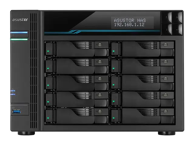 ASUSTOR Lockerstor 10 AS6510T - NAS-server brønner SATA 6Gb/s RAID...