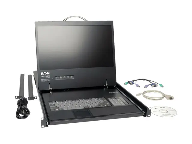 Eaton Tripp Lite Series 8-Port Rack Console Cat5 KVM Switch 1U RM ...