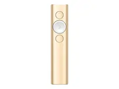 Logitech Spotlight - Presentasjonsfjernstyring 3 knapper - gull