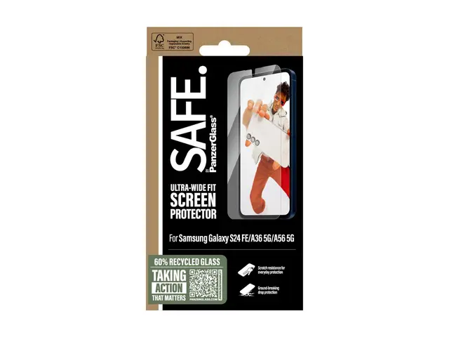 SAFE. by PanzerGlass - Skjermbeskyttelse for mobiltelefon ultrabre...