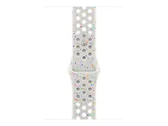 Apple Nike - Bånd for smart armbåndsur - 46mm S/M-størrelse - ren platina