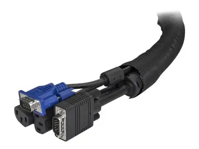 StarTech.com 15' (4.6m) Cable Management Sleeve, Flexible Coiled C...