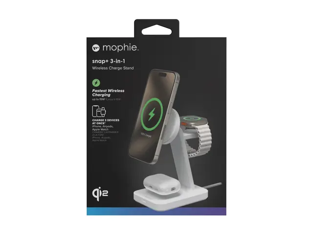mophie snap+ 3-in-1 - Trådløst ladestativ 15 watt Europa