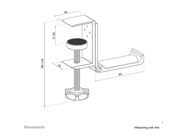 Neomounts ADS11-171SL - Holder for hodesett universell sølv