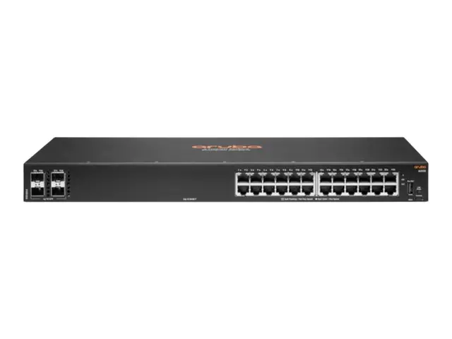 HPE Aruba 6000 24G 4SFP Switch - L3 Styrt 24 x 10/100/1000 + 4 Gig...