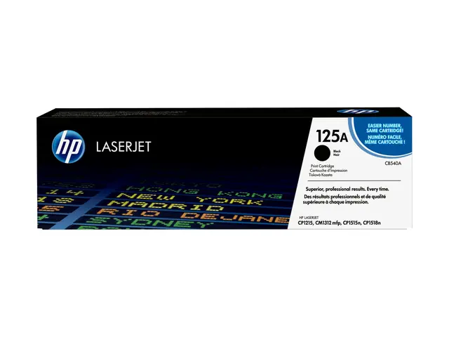 HP 125A - Svart original LaserJet tonerpatron (CB540A) for Color C...