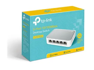 TP-Link TL-SF1005D 5-Port 10/100Mbps Desktop Switch - Switch - 5 x...