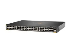 HPE Aruba Networking CX 6200F 48G 4SFP+ Switch Switch - L3 - Styrt - 48 x 10/100/1000 + 4 x 100/1000/10G SFP+ - front og side til bakside - rackmonterbar