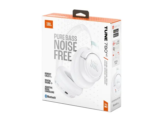 JBL TUNE 780NC - Hodetelefoner med mikrofon - full størrelse - Blu...